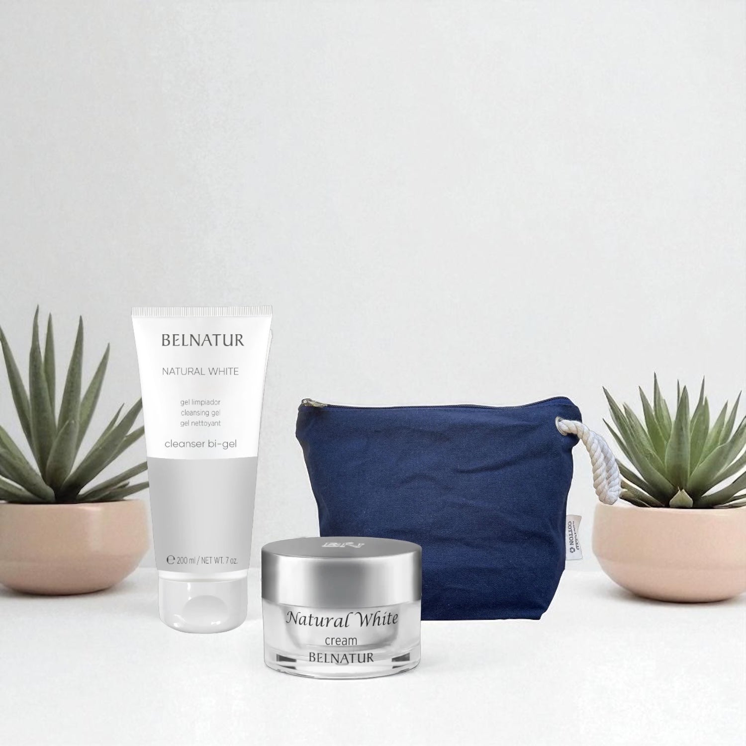 Natural White Pearly Skin Bag