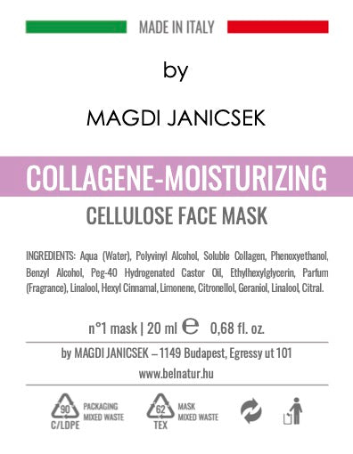 Collagene celluloz Face Mask by Janicsek Magdi