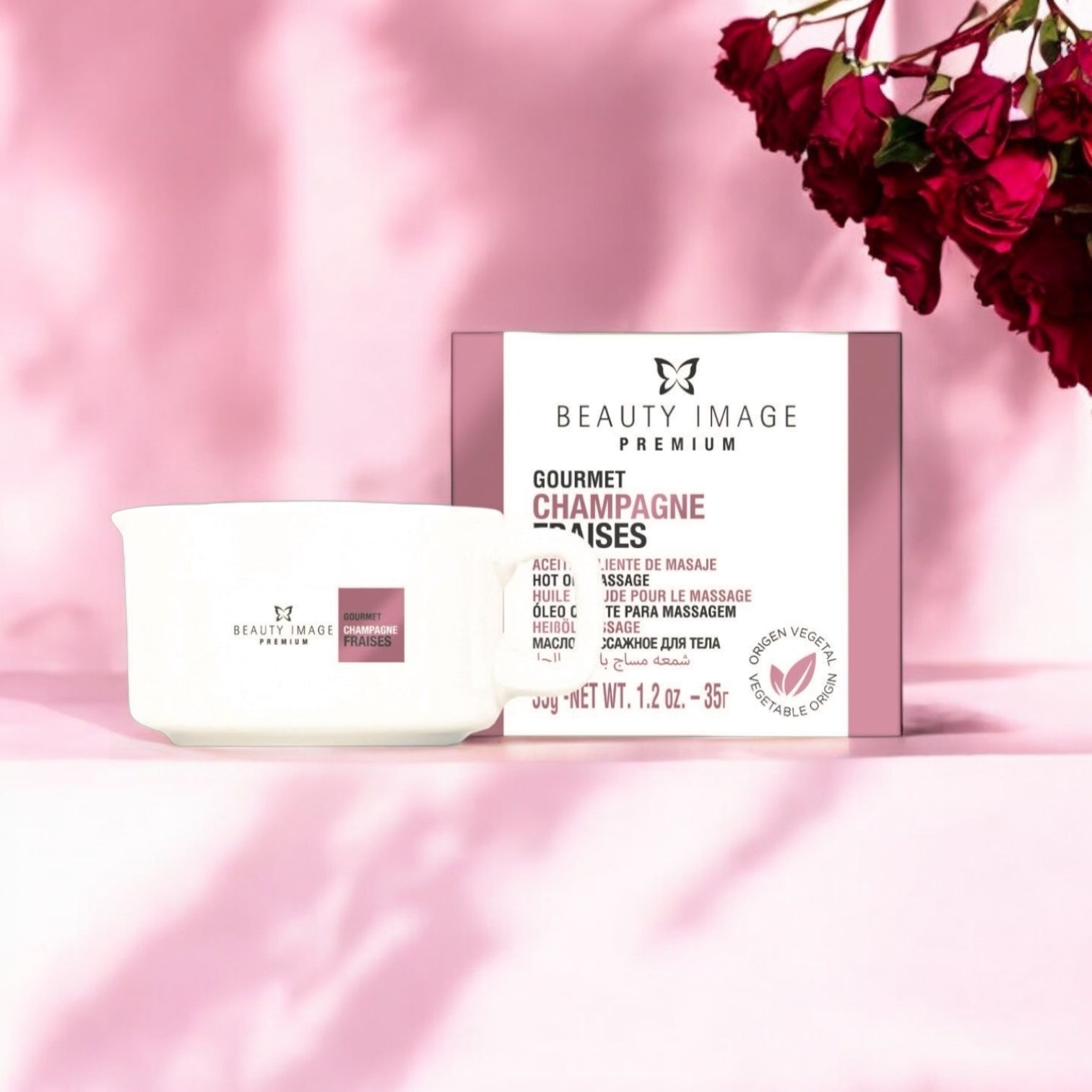 Champagne-Fraise hot massage oil 35 g