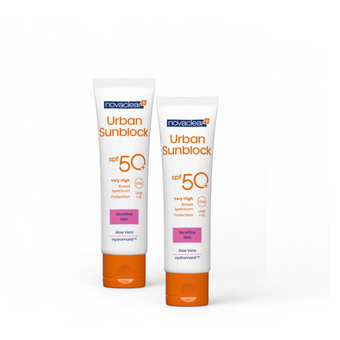 NC URBAN Sunblock SPF50+ Sensitive Skin 2x40 ml