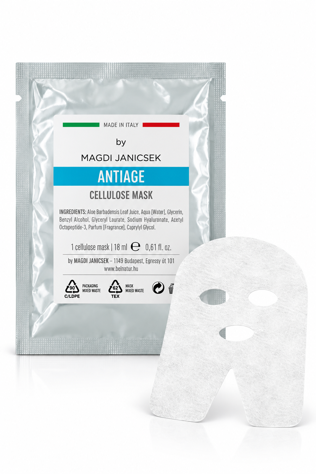 ANTIAGE Cellulose Mask – by Janicsek Magdi