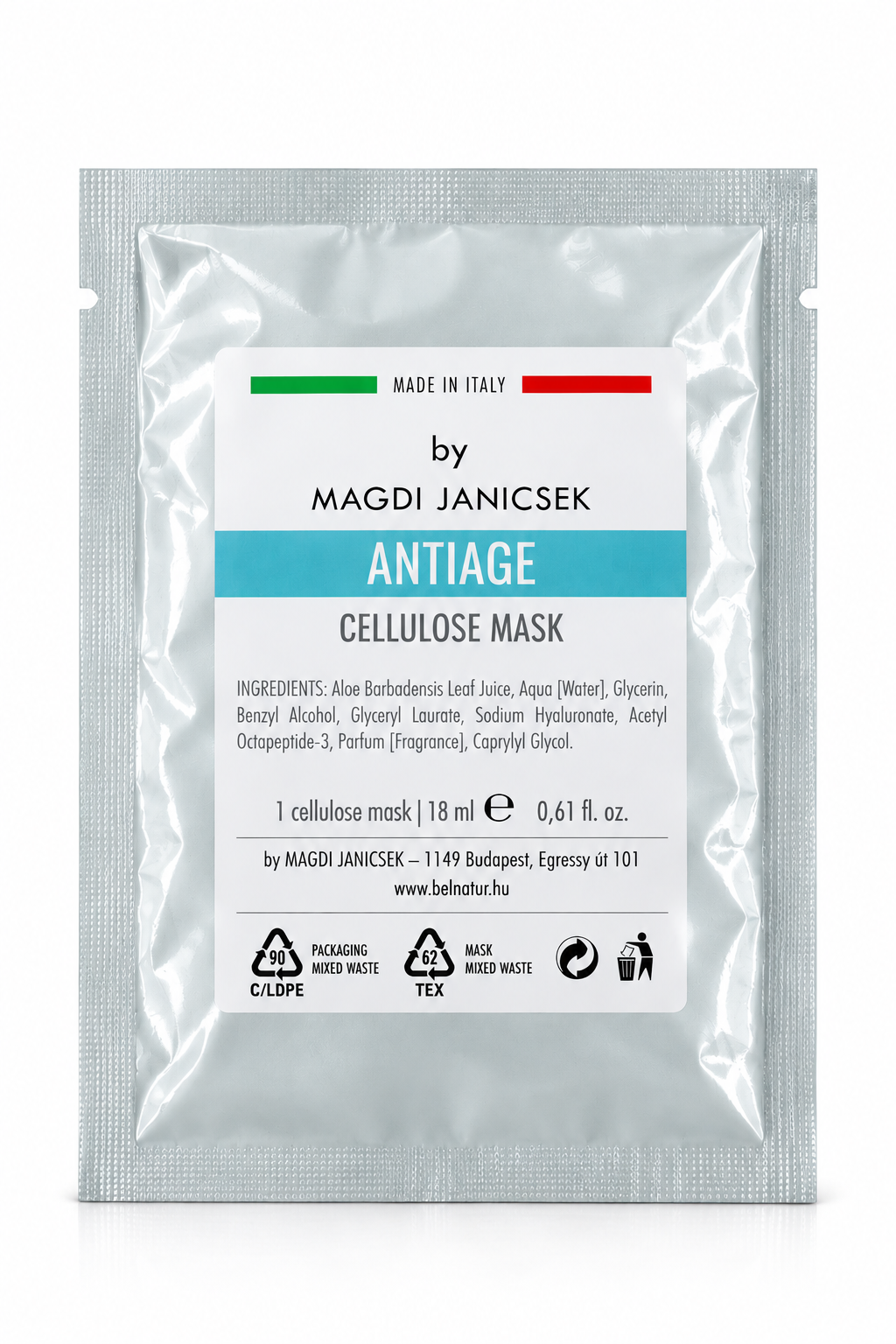 ANTIAGE Cellulose Mask – by Janicsek Magdi