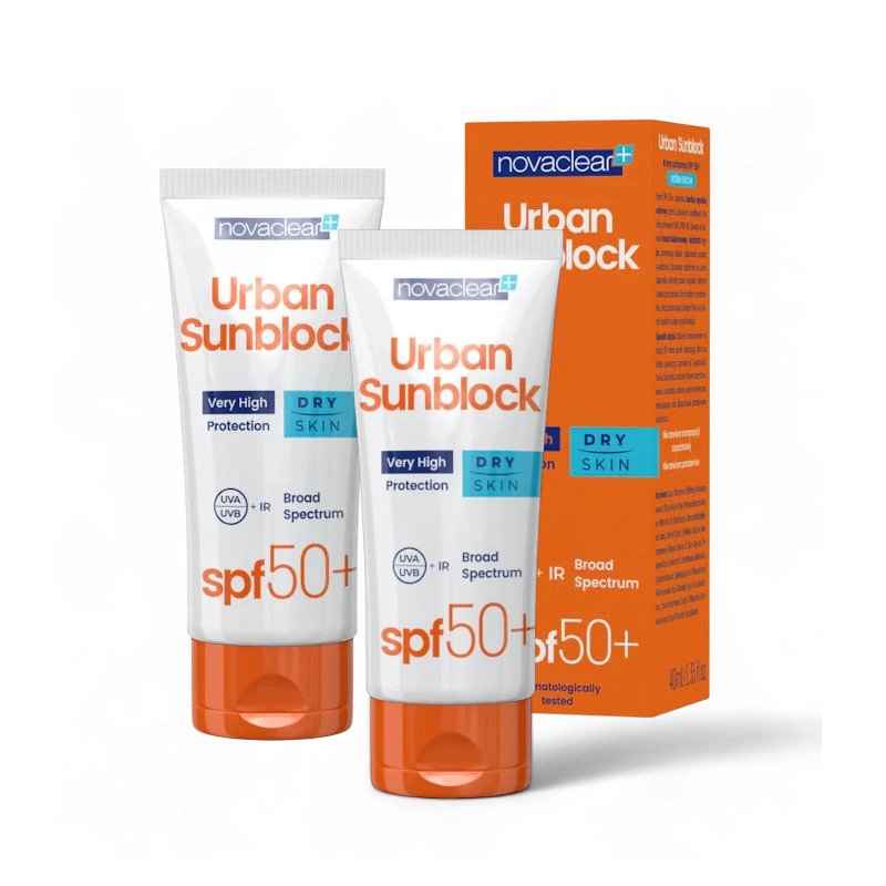 NC URBAN Sunblock SPF50+ Dry Skin 2x40 ml