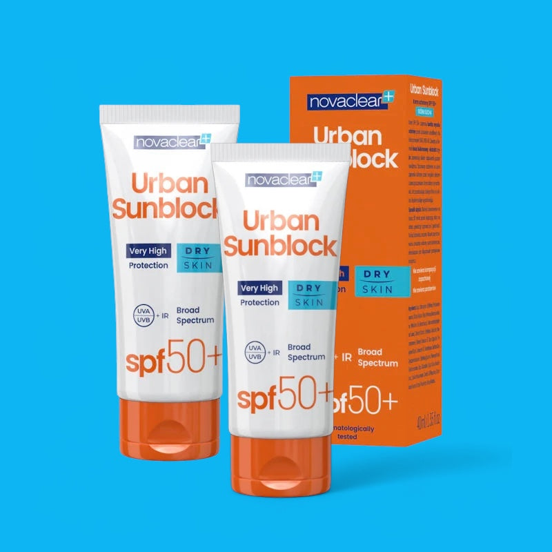 NC URBAN Sunblock SPF50+ Dry Skin 2x40 ml