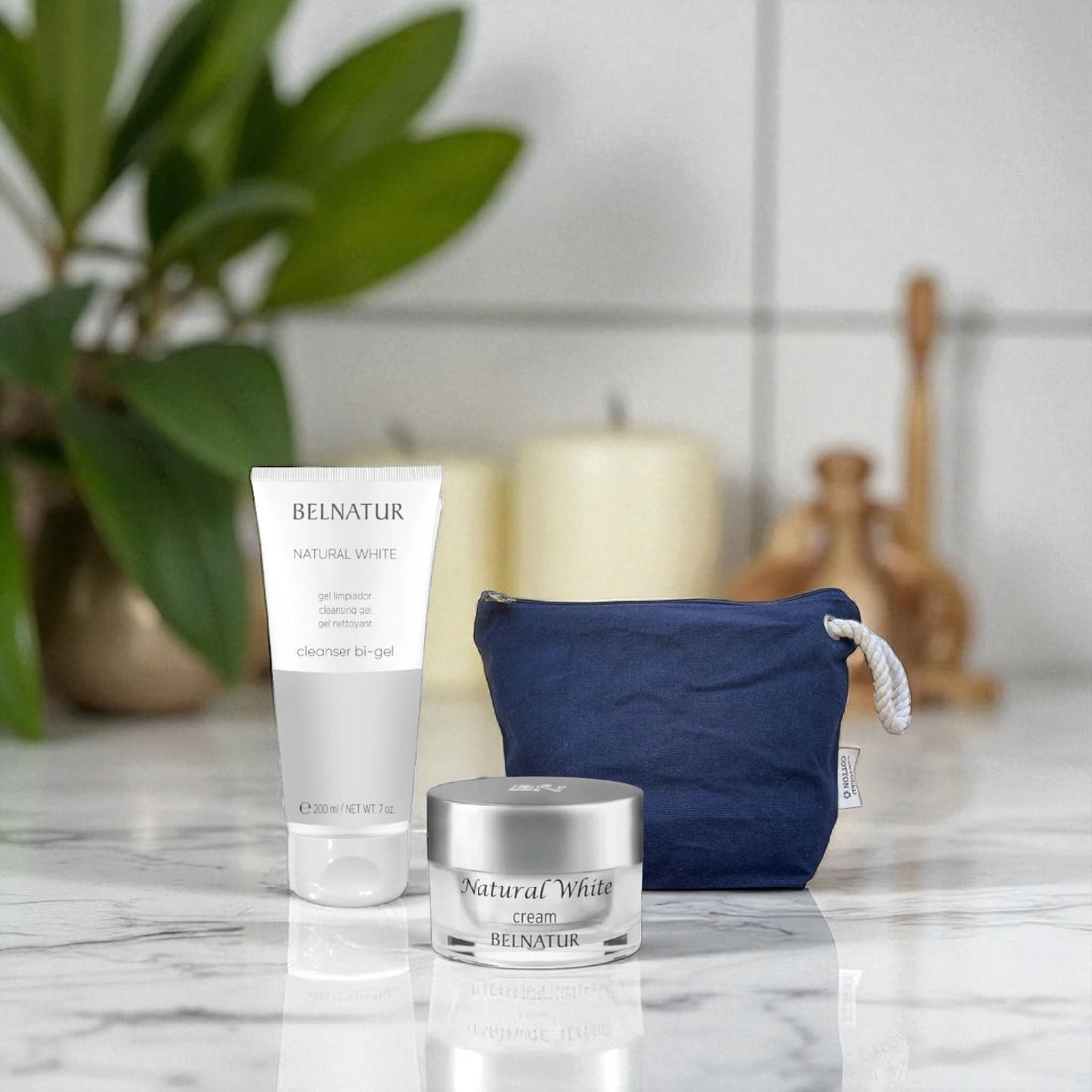 Natural White Pearly Skin Bag