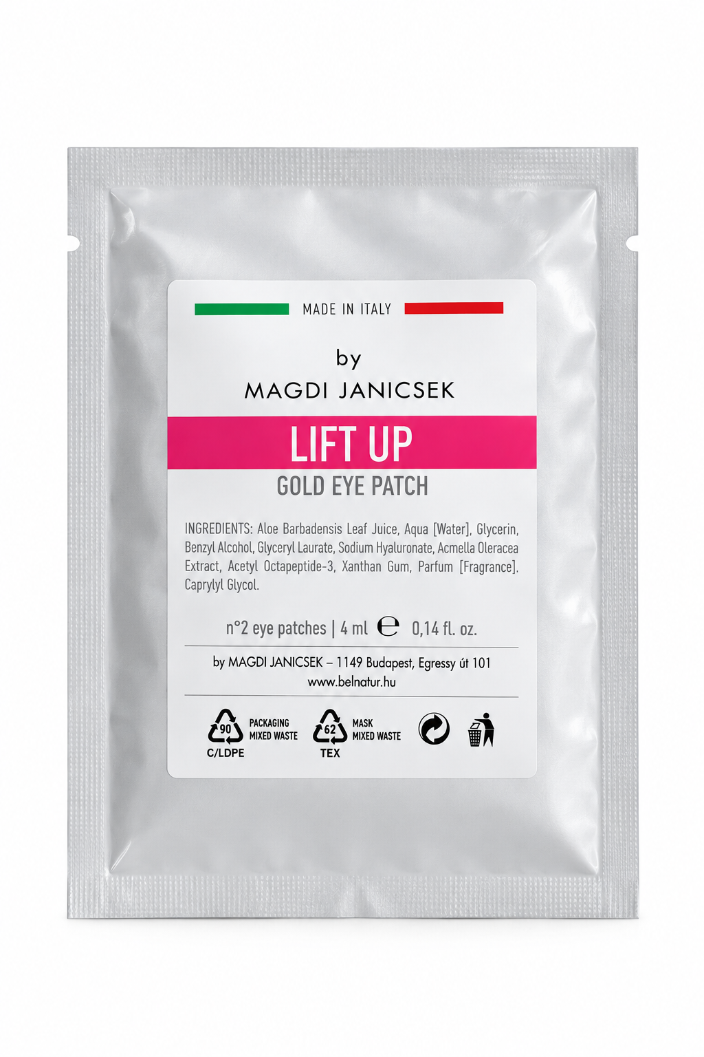 LIFT UP Gold Eye Patch – by Janicsek Magdi