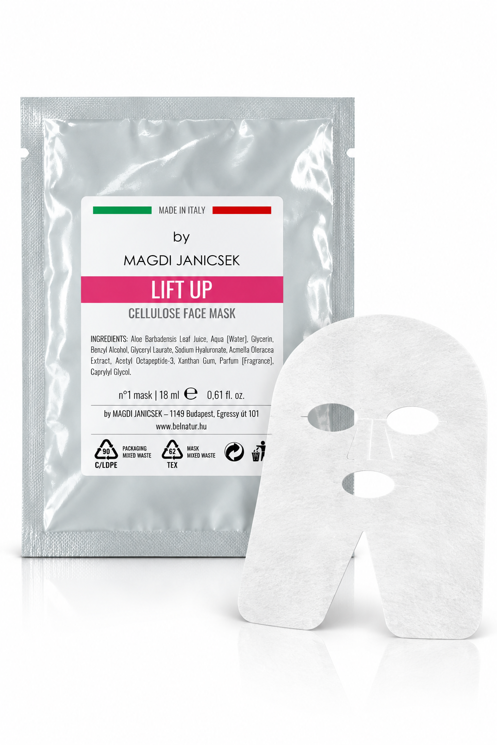 LIFT UP Cellulose Mask – by Janicsek Magdi