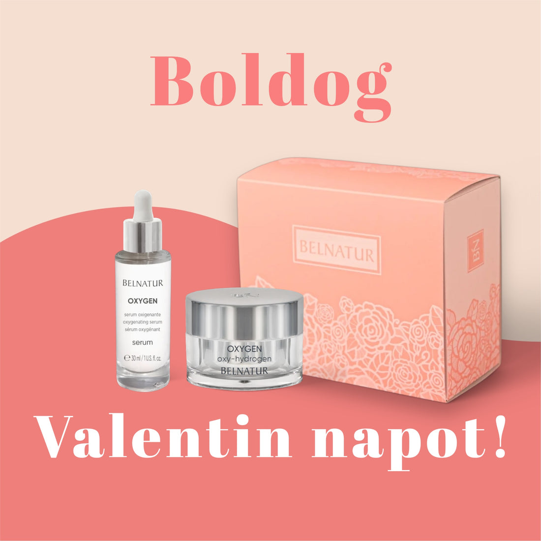 Valentin-napi hidratáló oxigénes arcápoló csomag – 35% kedvezménnyel | Fakó, vízhiányos bőrre